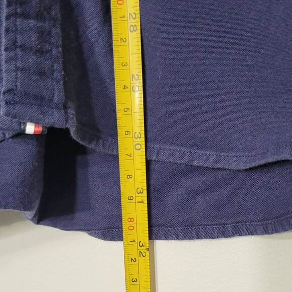 Tommy Hilfiger Men's Navy Blue Cotton Blend Slim Fit Button Down Shirt Plus XXL - Picture 9 of 11